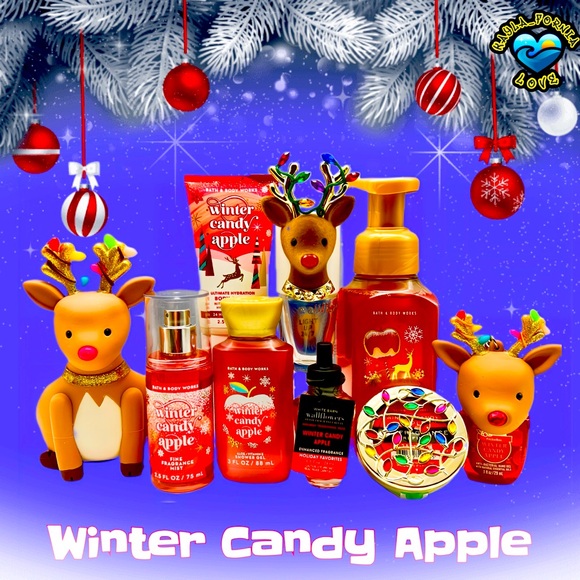BBW 🦌 Winter Candy Apple + Reindeer 🦌11 pc gift set - Picture 1 of 7